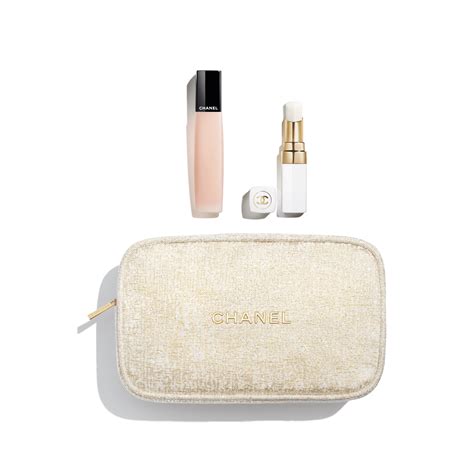 chanel beauty bags|chanel tweed makeup gift set.